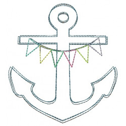 Stickdatei - Anker Doodle